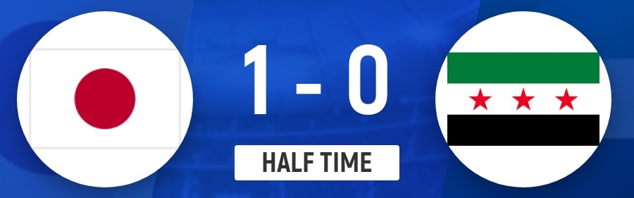 半场-大关友翔破门佐藤龙之介送助攻 日本U23暂1-0叙利亚U23